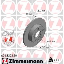 Zimmermann Arka Fren Aynası Caddy Iıı-Golf-V-Vı-Plus-Jetta Iıı-Altea 04>a3 03>toledo Iıı-Octavıa 04> 256X12X9DL 986479155-986479B78-DF4271