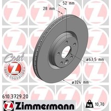 Zimmermann Ön Fren Aynası Adet Volvo XC60 D3 D4 D5 2.4d 2.0t 3.2 T5 T6 2008 &GT;2017 Cap 324X5 Bjn