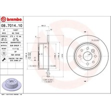 Brembo Arka Fren Aynası Vectra B 96-02 270 x 10 x 4dl Dolu 90495268