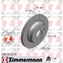 Zimmermann Fren Dıskı Arka Mercedes W211 W212 S212 C218 C219 X204