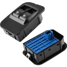 Autodak Cam Açma Düğmesi Anahtarı Sol Peugeot Bipper Cıtroen Nemo Fıat Fıorıno 08> Çiftli-Çerçeveli