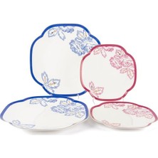 Mikasa Moor Eloria 4 Parça Set- 2li Pasta Tabağı 19CM ve 2li Servis Tabağı 25CM