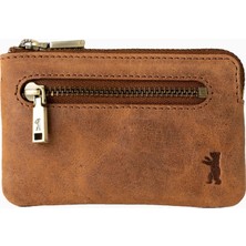 Berliner Bags Eli Vintage Hakiki Deri Rfıd Korumalı Unisex Anahtarlıklı Bozuk Para Cüzdanı