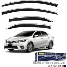 Niken Toyota Corolla 2014 Kromlu Cam Rüzgarlığı 4'lü
