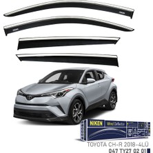 Niken Toyota Chr 2018 Kromlu Cam Rüzgarlığı 4'lü