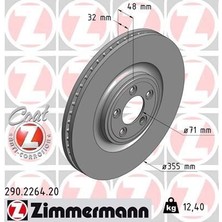 Zimmermann Fren Dıskı On Jaguar Xj X351 Xj X350 X358 Xf I X250 S-Type Iı X200 F-Type X152