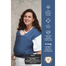 Premium Esnek Wrap Sling Indigo( Babysling - Sling - Bebek Taşıma Şalı - Babywearing - Kanguru )