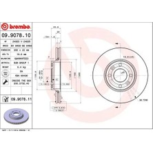 Brembo Ön Fren Aynası Renault Megane Iı 02> Clıo Iıı 05>modus 04>mıcra 03>logan 04>note 06> 260X22X4DLXHAV Alı