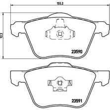 Brembo On Fren Balatası Volvo S60 00> S70 97>00 S80 98> V70 97>07 V70 01>07 XC70 00> XC90 02>12 16 Jant