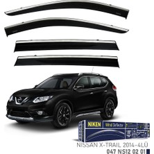 Niken Nissan Xtrail 2014 Kromlu Cam Rüzgarlığı 4'lü