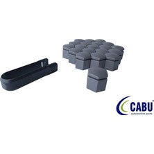 Cabu Bijon Kapağı Kömür Metalik 19X24MM Astra J - K. Insıgnıa B. Mokka 20 Adet 220644