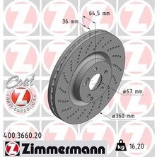Zimmermann Fren Dıskı On Mercedes Amg W204 S204 W205 S205 C205 A205 W212 S212 C207 A207 W221 C216