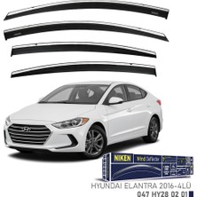 Niken Hyundai Elentra 2016 Kromlu Cam Rüzgarlığı 4'lü