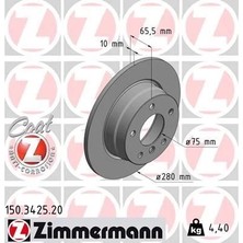 Zimmermann Fren Dıskı Arka Bmw E81 E87