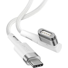 Akıllı Durak Baseus Zinc Manyetik L Uçlu 60W Macbook Hızlı Şarj Güç Kablosu 2M-(5775)