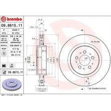 Brembo Arka Dısk Ayna Volvo S60 I 03>10 V70 Iı 03>10