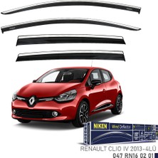 Niken Renault Clio Iv 2013 Kromlu Cam Rüzgarlığı 4'lü