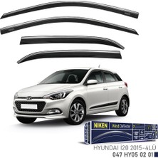 Niken Hyundai I20 2015 Kromlu Cam Rüzgarlığı 4'lü