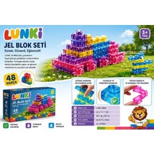 Lunki Toys Jöle kıvamında Yumuşak Oyun Blokları LEGO 44 Parça