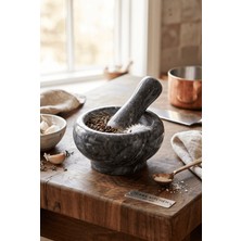 Sepetçi Baba Doğal Mermer Havan Taş - 538
