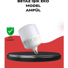 Akıllı Durak Enerji Tasarruflu Şarjlı LED Ampul 30W Beyaz Işık