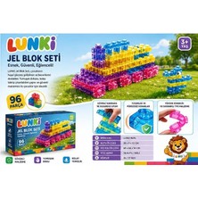 Lunki Toys Jöle kıvamında Yumusak Oyun Blokları LEGO 96 Parça
