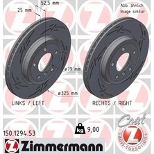 Zimmermann Fren Dıskı On Bmw E46 E85 E86 Cızgılı