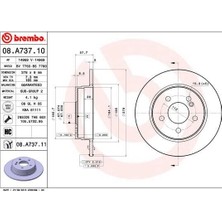 Brembo Fren Dıskı Arka Mercedes C-Class W204 S204 C204