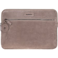 BloominBag Mist Still Hakiki Süet Deri 15-16 Inç Macbook/laptop Kılıfı