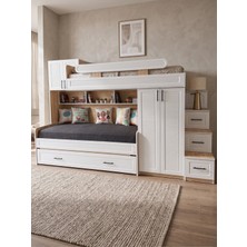 Avm 24 Kırlangıç Genç Odası Ranza Beyaz %100MDF