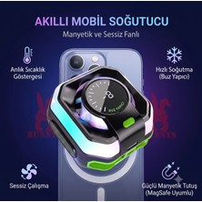 Bunnys Apple iPhone 14 Uyumlu Buz Soğutucu Fan Tablet Telefon Yeni Nesil Hızlı Soğutma