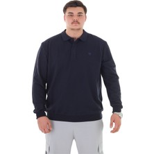 Maruf Shop Erkek Büyük Beden 115-155 Kilo Arası Için Uygun Uzun Kol Polo Yaka Mevsimlik Sweatshirt