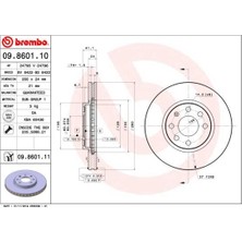 Brembo Ön Fren Aynası Corsa C - Combo C 01>11 Merıva A 03>10 Tıgra 04>09 260X24X4DL Havalı