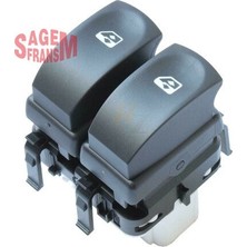 Sagem Cam Açma/kapama Anahtarı Çiftli Ön Sol Renault Clıo Iıı 05> Modus 04> 10 Fişli