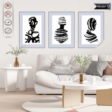 Akıllı Kağıt Statik Tutunma Özellikli Tablo - Poster Modern (Model- 12)