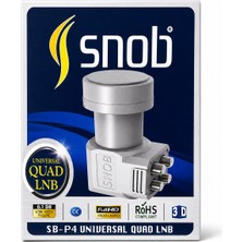 Snob Sb-P4 Universal Quad Lnb 4 Çıkışlı Uydu Lnb 0.1 Db Full Hd