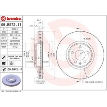 Brembo Ön Fren Aynası A4-A5-A6-A7-Q5 320X30X28XHAVALI 986479753-DF6148