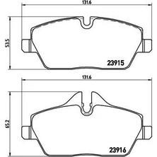 Brembo Fren Balatası On Bmw E81 E82 E87 E88 . Mını R55 R56 R57 R58 R59