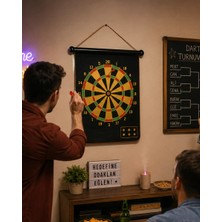 Akıllı Durak Manyetik Dart Oyunu Katlanabilir Güvenli Dart Seti 6 Ok Hediyeli