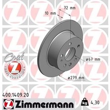 Zimmermann Fren Dıskı Arka Mercedes W115 C123 S123 W116 W126 W123