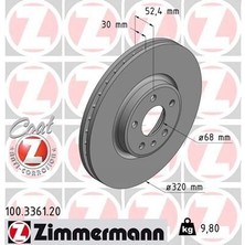 Zimmermann Ön Fren Aynası A4-A5-A6-A7-Q5 320X30X28XHAVALI 0986479C49-DF6148