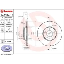 Brembo Fren Diski Ön Ford Connect 02> 278X24X5DL