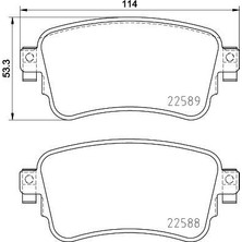 Brembo Arka Fren Balatası Zafıra Lıfe 19> Vıvaro C 19> Jumpy Iıı 16> Expert 16> Toyota Proace 16> 290 mm