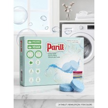 Parill Organik ve Vegan Çamaşır Tableti – Renkliler Için (24 Adet)