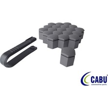 Cabu Bijon Kapağı Kömür Metalik 19X27MM Astra J - K. Insıgnıa B. Zafıra 20 Adet 220644