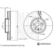 Blue Print Fren Dıskı On Sag Bmw G20 G21 G22 G23 G30 G31 G38 G32 G11 G12 G14 G15 G16 G01 G02 G05 G18 G06 G07 G2 9
