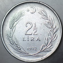 Banknoting 2,5 Lira 1972.
