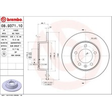 Brembo Arka Fren Aynası Renault Master Iı 00> Opel Movano 00> 305X12X5DL