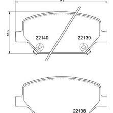 Brembo Ön Fren Balatası Opel Insıgnıa B 18> 17 Inç Jant