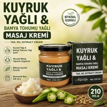 Naturia Alfalife Kuyruk Yağlı & Bamya Tohumu Yağlı Masaj Kremi 210 ml - Bitkisel Içerikli Vücut Masaj Kremi